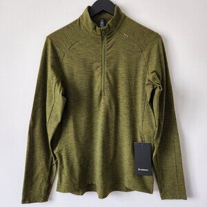 NWT LULULEMON TCUU Moss Green Surge Warm Half Zip Rulu Top Men's Medium